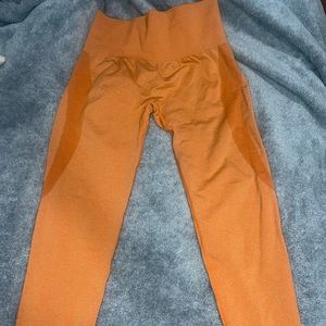 Burnt orange contour seamless leggings